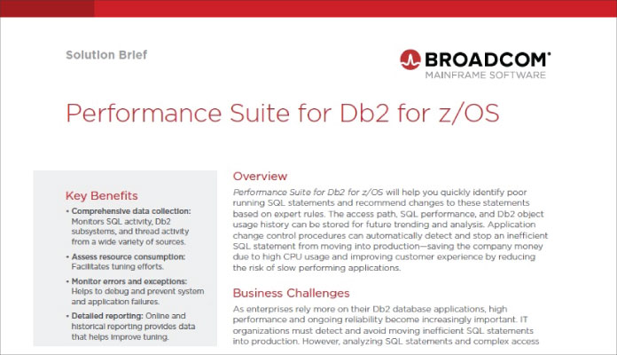 Db2 for z/OS Performance Suite